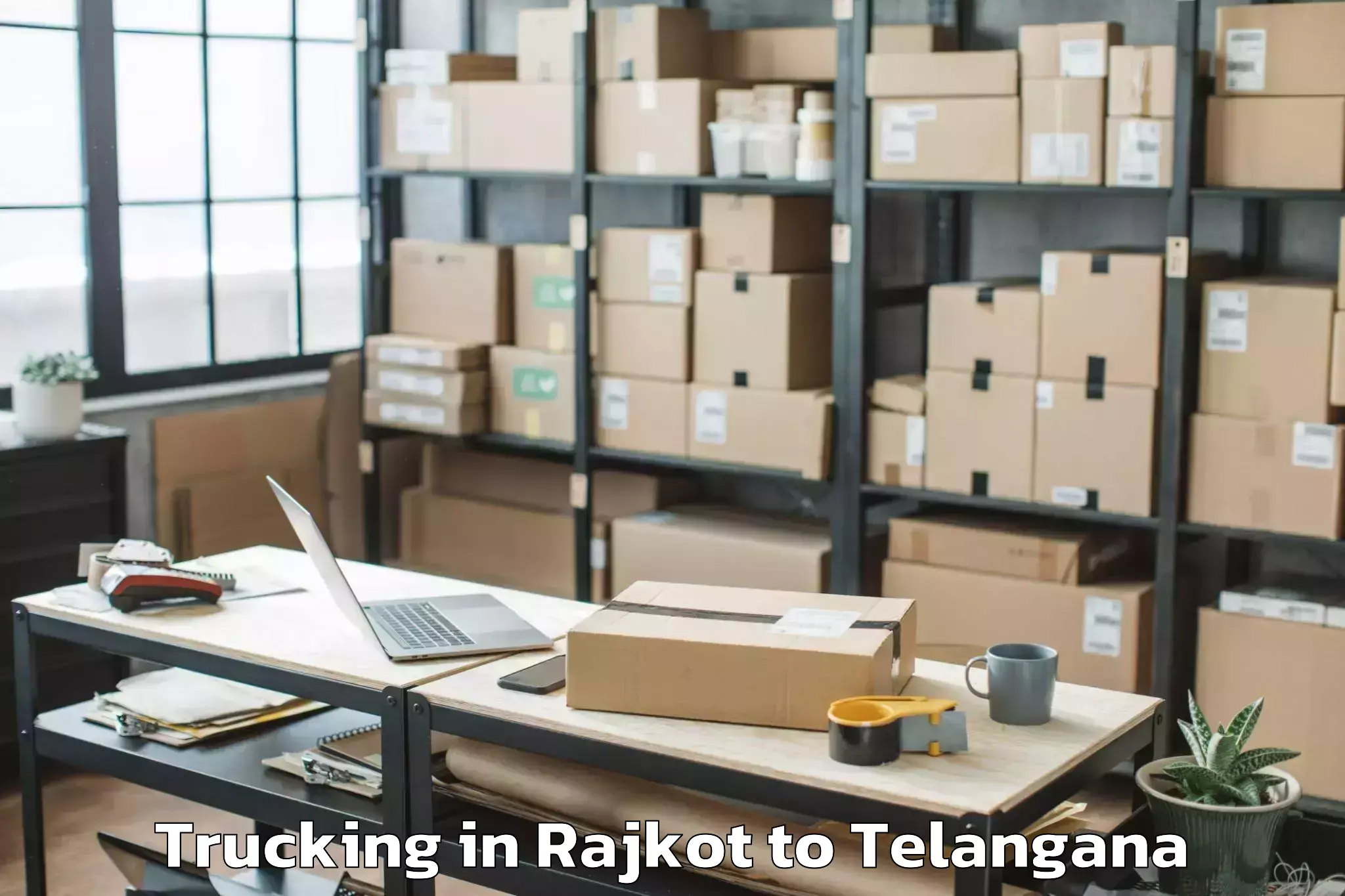 Leading Rajkot to Dameracherla Trucking Provider